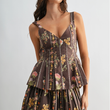 Load image into Gallery viewer, Eloise Peplum Top- Brown
