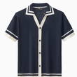 Load image into Gallery viewer, Cole Contrast Button-Up- Navy
