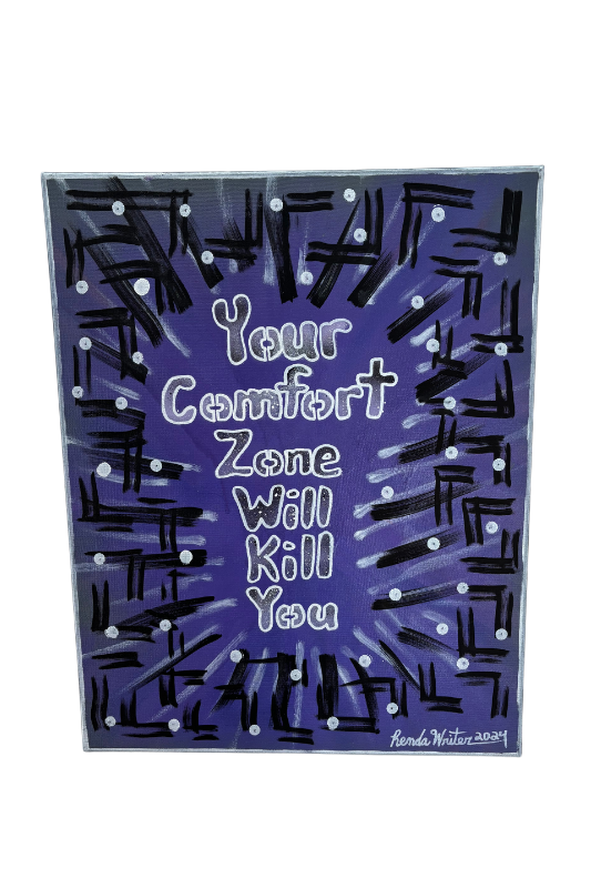 Renda Writer "Comfort Zone" 16x20 Canvas Original