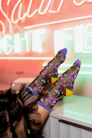 80's Disco Sheer Sock