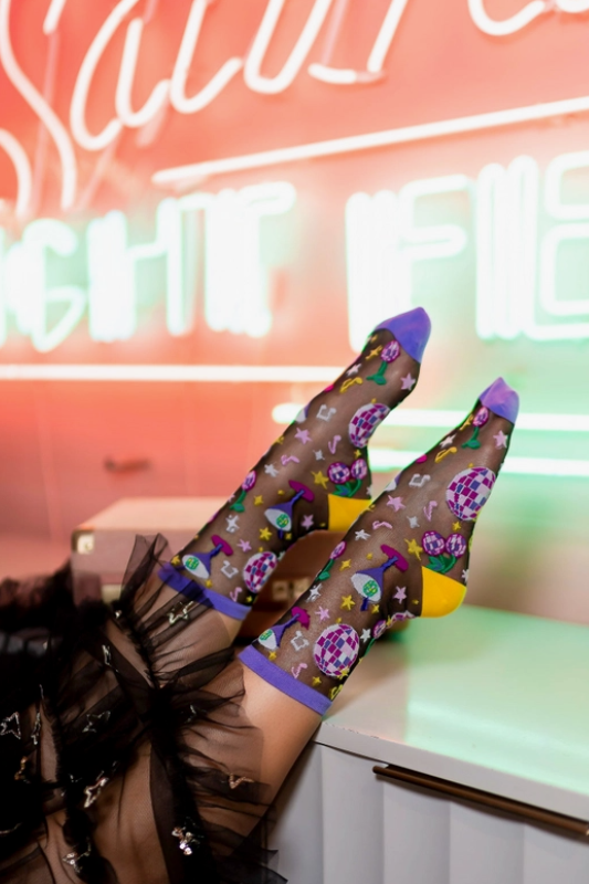 80's Disco Sheer Sock