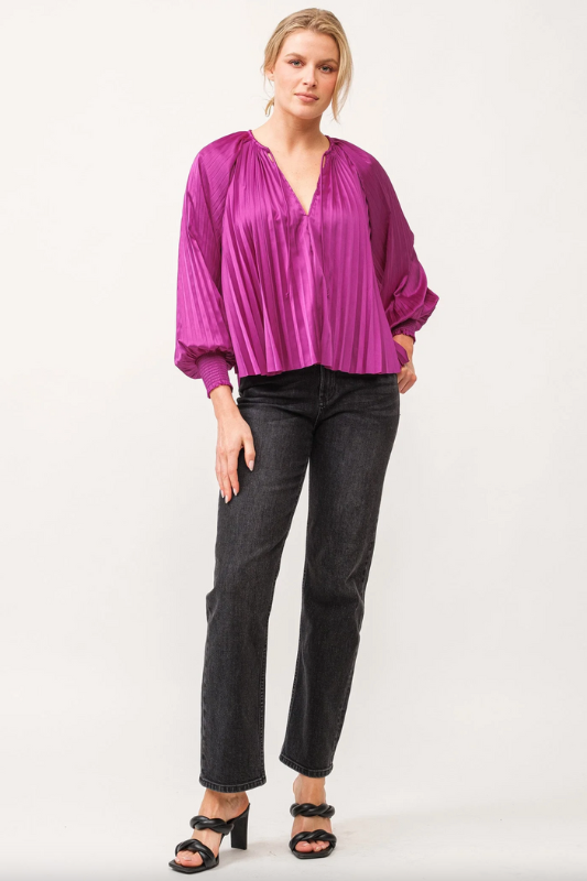 Deletta Blouse - Magenta