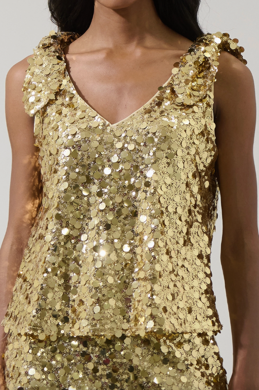 Golden Disco Top