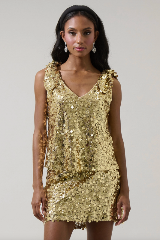 Golden Disco Top