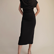 Load image into Gallery viewer, Evelyn Midi Dress- Black
