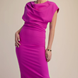 Load image into Gallery viewer, Evelyn Midi Dress- Fuchsia
