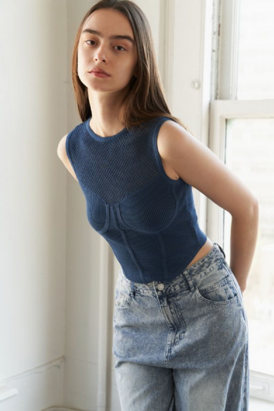 Andi Top - Navy<BR>***Last One***