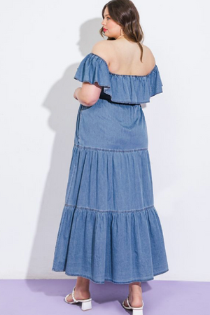 Eloise Denim Maxi - PLUS<br>***Last One***