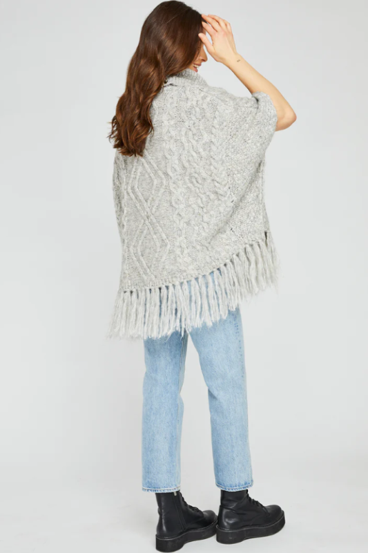 Kindred Pullover Shawl - Heather Grey<br>***Last One***