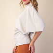 Load image into Gallery viewer, Ivy Mock Neck Top - Cream
