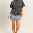 Load image into Gallery viewer, Hadley Button-Up- Black

