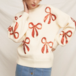 Load image into Gallery viewer, Holly Jolly Bow Sweater
