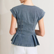 Load image into Gallery viewer, Tisha Denim Top
