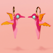 Load image into Gallery viewer, Hummingbird Hoop Earrings
