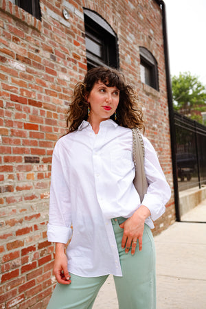 Lauren Boyfriend Shirt - White Linen