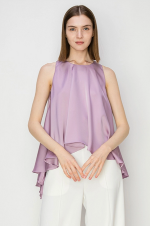 Violet Flowing Blouse