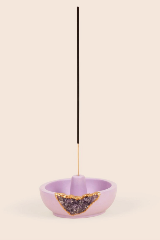 Amethyst Incense Holder