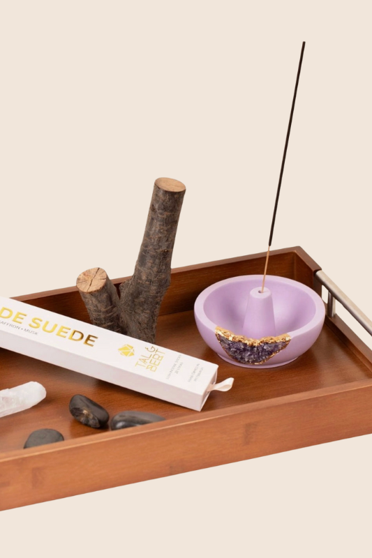 Amethyst Incense Holder