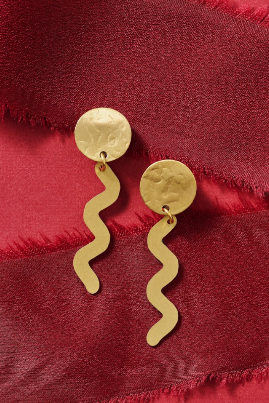 Squiggle Post Earrings