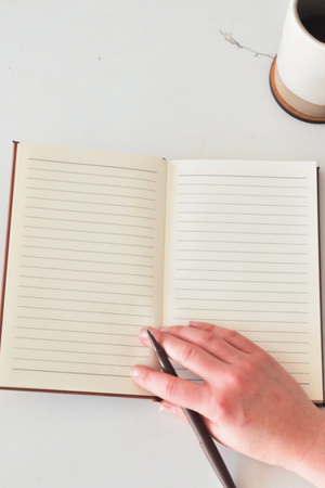 Leather Engraved Lined Journal