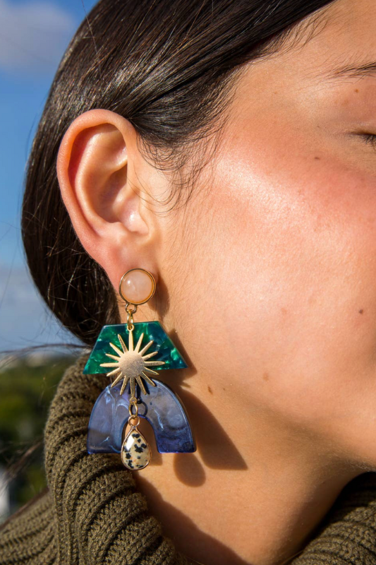 Jasper Glam Earrings