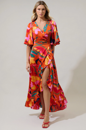 Serene Maxi Wrap Dress