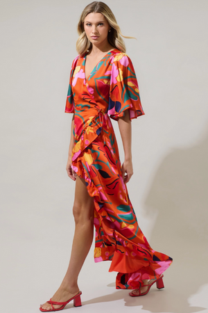 Serene Maxi Wrap Dress