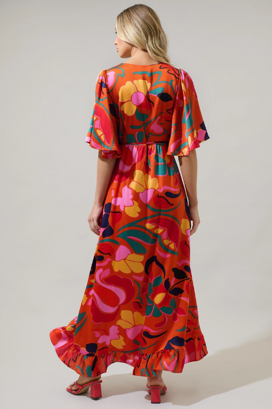 Serene Maxi Wrap Dress