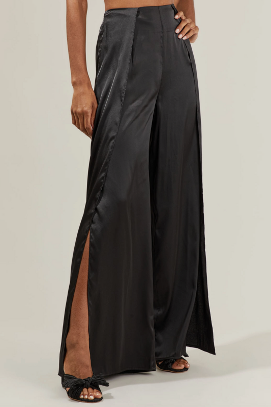 Norah Satin Wrap Pants