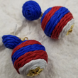 Load image into Gallery viewer, Patriotic Pom Pom Earrings
