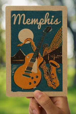 TN Woodblock Postcard