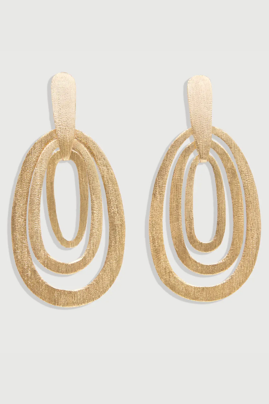 Oval Drop Earring