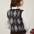 Load image into Gallery viewer, Twiggy Argyle Vest
