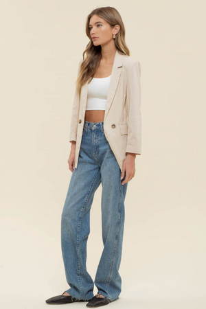 Nine to Five Blazer - Natural