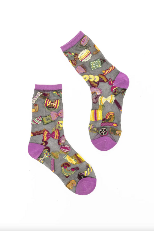 Pasta Lover Sheer Socks
