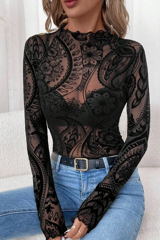 Iris Mesh Top