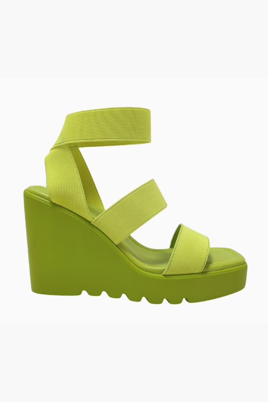 Paige Platform Sandal - Lime