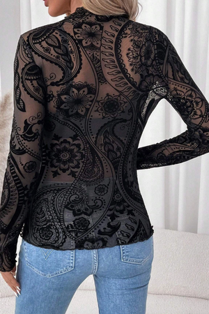 Iris Mesh Top