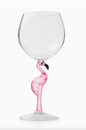 Flamingo Wine Glass