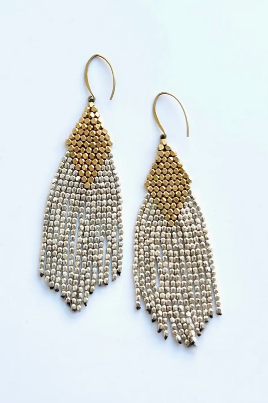 Diamond Fringe Earrings