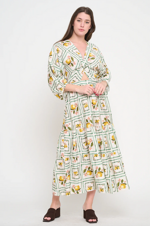 Lemon Grove Delight Maxi Dress