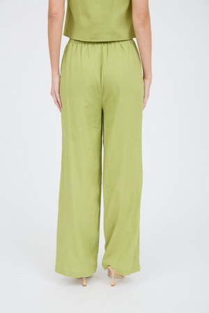 Shailene Linen Pant - Kiwi