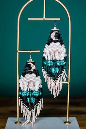 Moonflower Seeded Earrings