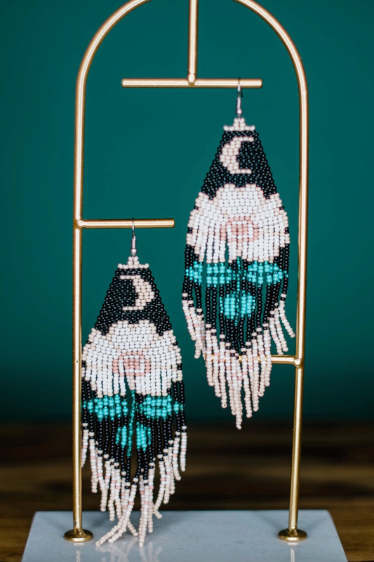 Moonflower Seeded Earrings
