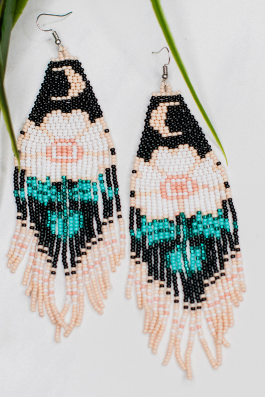 Moonflower Seeded Earrings