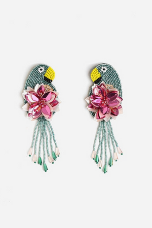 Retro Parrot Earrings