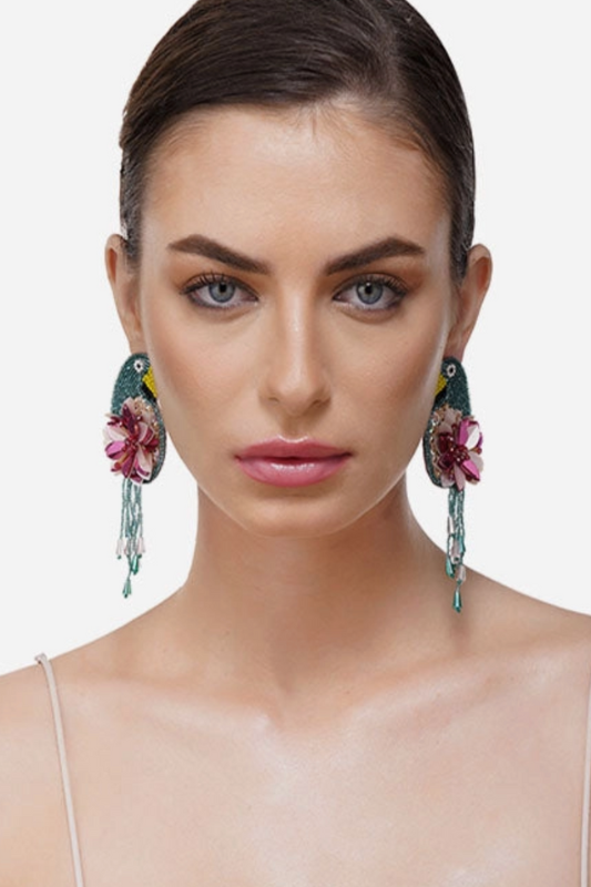 Retro Parrot Earrings
