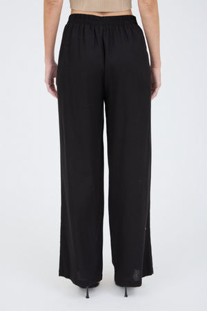 Shailene Linen Pant - Black