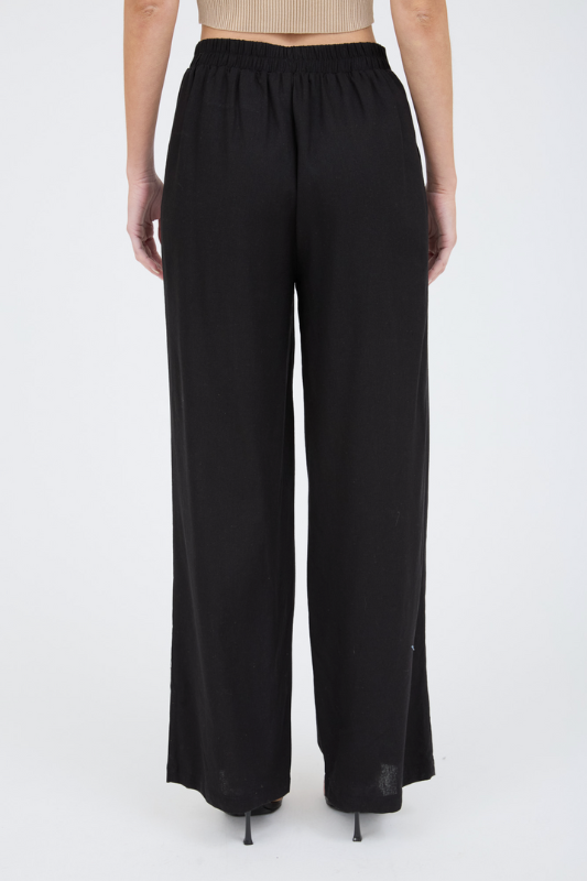 Shailene Linen Pant - Black