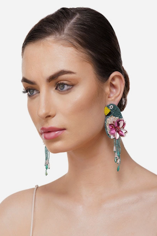 Retro Parrot Earrings